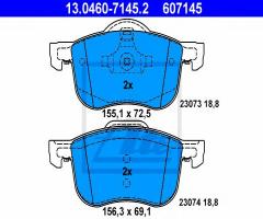 Ate 13.0460-7145 klocki hamulcowe volvo s60,v70,s80 98-, volvo s80 i (ts, xy)