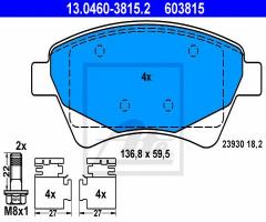 Ate 13.0460-3815 klocki hamulcowe renault megane ii kombi 03-, renault megane ii kombi (km0/1_)