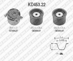 Snr kd453.22 zestaw rozrządu  opel, opel frontera a (5_mwl4)