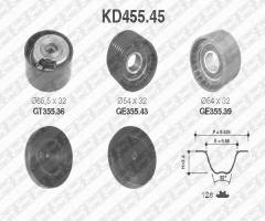Snr kd455.45 zestaw rozrządu  renault, renault laguna i (b56_, 556_)