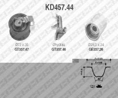Snr kd457.44 zestaw rozrządu  vag, audi a6 (4b2, c5), seat arosa (6h), vw sharan (7m8, 7m9, 7m6)