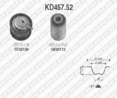 Snr kd457.52 zestaw rozrządu  vag