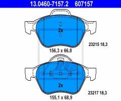 Ate 13.0460-7157 klocki hamulcowe renault laguna 01-, renault laguna ii (bg0/1_)