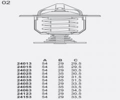 Stahlter 24015.92 termostat opel kadett d, e, opel ascona b (81_, 86_, 87_, 88_)