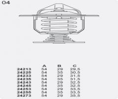 Stahlter 24253.82 termostat saab 9000, ford transit autobus (t_ _), mazda 323 c iv (bg)