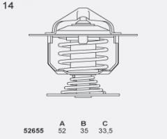 Stahlter 52655.92 termostat ford, ford focus (daw, dbw), mazda tribute (ep)