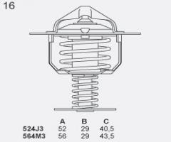 Stahlter 564m3.76 termostat mitsubishi, mitsubishi colt iv (ca_a)