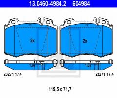 Ate 13.0460-4984 klocki hamulcowe mercedes w220 s-klasa 98-01, mercedes-benz sl (r129)