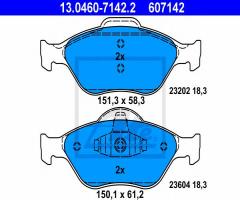 Ate 13.0460-7142 klocki hamulcowe ford fiesta 00- (+abs), ford fiesta iv (ja_, jb_)