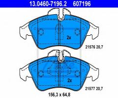 Ate 13.0460-7196 klocki hamulcowe mercedes sprinter, vito