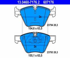 Ate 13.0460-7176 klocki hamulcowe bmw 5 e60 03-10, bmw 5 (e60)