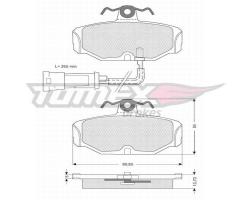 Tomex 10671 klocki hamulc. ford scorpio tył z czuj., ford scorpio i (gae, gge), tvr 350 coupe