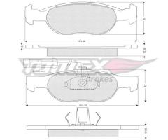 Tomex 10711 klocki hamulc. fiat brava,bravo,marea, fiat brava (182), lancia delta ii (836)