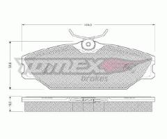 Tomex 10771 klocki hamulc. daewoo lublin ii, renault clio ii (bb0/1/2_, cb0/1/2_)