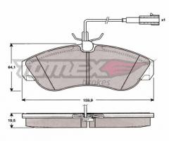 Tomex 11731 klocki hamulc. fiat ducato 18  99-02, citroËn jumper autobus (230p)