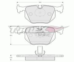 Tomex 1319 klocki hamulc. bmw x5 e53  00-  tył