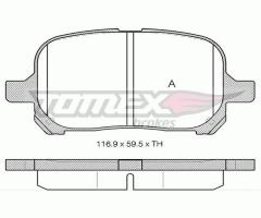 Tomex 1373 klocki hamulc. toyota camry  96-01, lexus es (f1, f2), toyota camry (_cv2_, _xv2_)