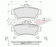 Tomex 1403 klocki hamulc. volvo s40,v40  97-03, mitsubishi carisma (da_), volvo s40 i (vs)