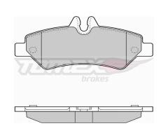 Tomex 1427 klocki hamulc. vw crafter  06- tył, mercedes-benz sprinter 3,5-t autobus (906)