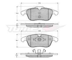 Tomex 1447 klocki hamulc. ford s-max  06-, ford galaxy (wa6), land rover freelander 2 (fa_)