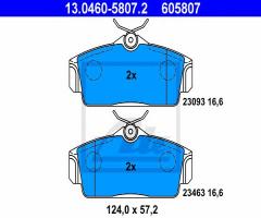 Ate 13.0460-5807 klocki hamulcowe nissan almera 00-, nissan primera (p11)