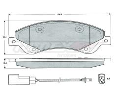 Tomex 1479 klocki hamulc. ford transit  06-