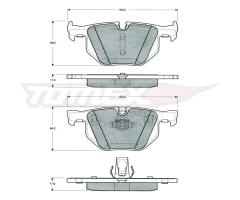 Tomex 1481 klocki hamulc. bmw 5 e60  03- tył, bmw 5 (e60)