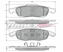 Tomex 1484 klocki hamulc. citroen c4 picasso  06-, citroËn berlingo (b9), peugeot 5008