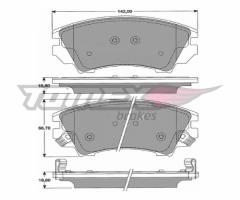 Tomex 1634 klocki hamulc. opel insignia  08-, opel insignia