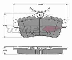 Tomex 1660 klocki hamulc. peugeot 3008  09- tył, peugeot 3008