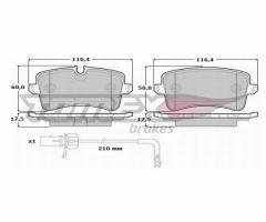 Tomex 1682 klocki hamulc. audi a6  11- tył