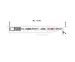 Tomex 3050 czujnik klock. hamulc. bmw 7 e65,e66  02-08 przód, bmw 7 (e65, e66, e67)