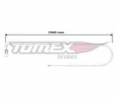 Tomex 3060 czujnik klock. hamulc. bmw x3 e83  04-10 tył, bmw x3 (e83)