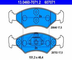 Ate 13.0460-7071 klocki hamulcowe ford escort 81-90, ford fiesta i (gfbt)