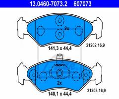 Ate 13.0460-7073 klocki hamulcowe ford fiesta 89-00, ford fiesta iii (gfj)