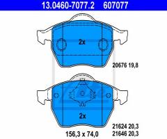 Ate 13.0460-7077 klocki hamulcowe audi a4 vw passat 96-, audi a4 (8d2, b5), vw passat (3b2)