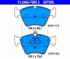 Ate 13.0460-7080 klocki hamulcowe opel omega b 94-97 2,0, opel vectra a (86_, 87_)