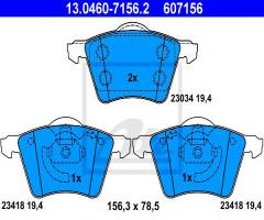 Ate 13.0460-7156 klocki hamulcowe ford galaxy 01-, ford galaxy (wgr)