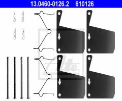 Ate 13.0460-0126 zestaw montażowy klocków hamulcowych, ford escort ii (ath)