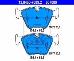 Ate 13.0460-7089 klocki hamulcowe bmw 5 e39 95-03, bmw 5 (e39)