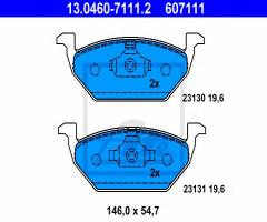 Ate 13.0460-7111 klocki hamulcowe vw golf iv 97-, audi a3 (8l1), seat ibiza v (6j5, 6p5)