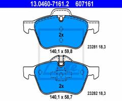 Ate 13.0460-7161 klocki hamulcowe mini cooper,one 01-06, mini mini (r50, r53)