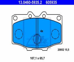 Ate 13.0460-5935 klocki hamulcowe toyota hilux 78-88