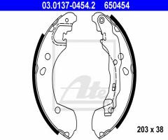 Ate 03.0137-0454 szczęki hamulcowe nissan micra 03-, nissan note (e11)