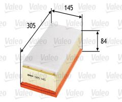 Valeo 585145 filtr powietrza toyota avensis ii 2.2d 6/05-, lexus is ii (gse2_, ale2_, use2_)