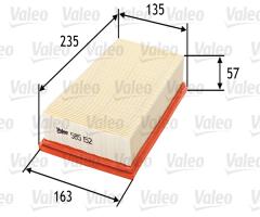 Valeo 585152 filtr powietrza, nissan x-trail (t31), renault koleos (hy_)