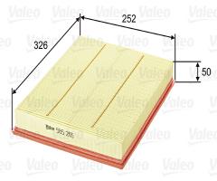 Valeo 585265 filtr powietrza opel vectra 1.6,1.8 16v 02-, fiat croma (194), opel vectra c