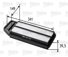 Valeo 585335 filtr powietrza, honda accord vii (cl)