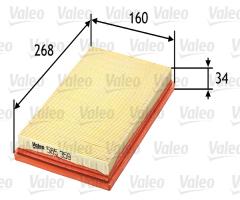 Valeo 585359 filtr powietrza toyota corolla 1.4/1.6 99-01, toyota corolla compact (_e11_)