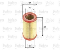 Valeo 585604 filtr powietrza renault clio 1.7rt/1.8, renault clio i (b/c57_, 5/357_)